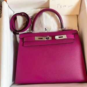 SOLD Kelly 28 rose pourpre stamp C